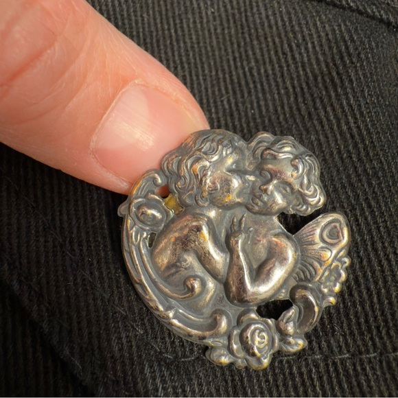 Vintage Watch LA Black Denim Festival Western Biker Y2K Vest with Silver Accents - Picture 13 of 14